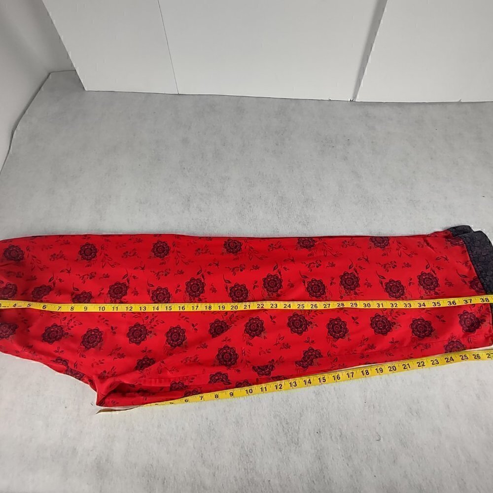 Nautica Rose Pattern Red 100% Cotton Cozy Pajama, Sleepwear Lounge Set Size L - Picture 10 of 16